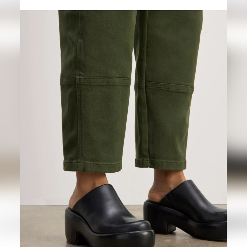 Everlane Utility Barrel Pant - Dark Forest - Size 2 - Picture 2 of 7